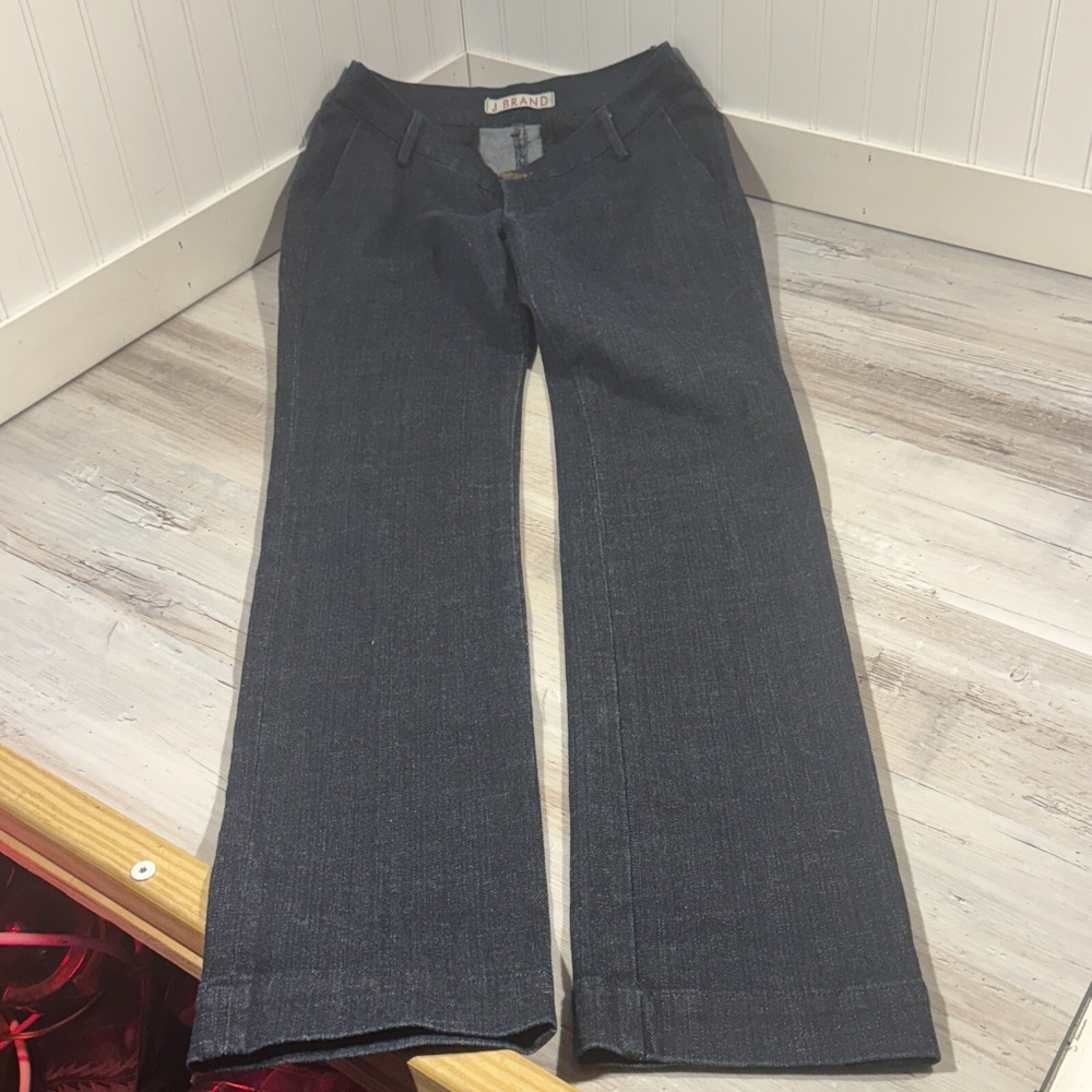 J Brand Bea Straight Leg Trouser Jeans Indigo Low Rise Y2K Trendy Women Size 29
